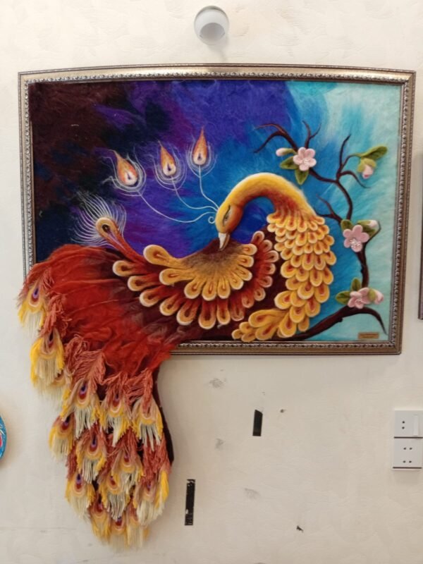 İncə İşləmə ilə Phoenix Bəzək Çərçivəsi - Şəkil 3
